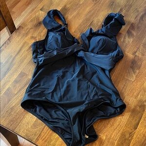 Cupshe Midnight Black One Piece Swimsuit